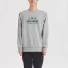 Sweter z nadrukiem logo „Czarny Szary Biały Fioletowy”