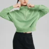 Sweter z nadrukiem logo „Green”