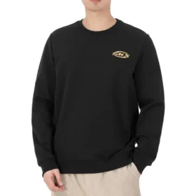 Sweter z okrągłym dekoltem i nadrukiem logo Skechers x SKX „Black Yellow”