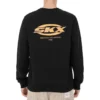 Sweter z okrągłym dekoltem i nadrukiem logo Skechers x SKX „Black Yellow”