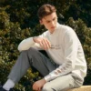 Sweter z okrągłym dekoltem „White”