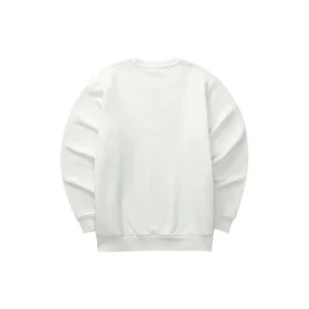 Sweter z okrągłym dekoltem z nadrukiem liter z serii Diamond „White Black”