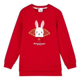 Sweter z okrągłym dekoltem z serii CNY „Red White”