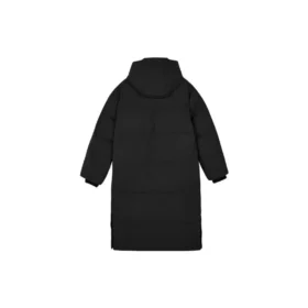 Tkana długa kurtka puchowa „Black”
