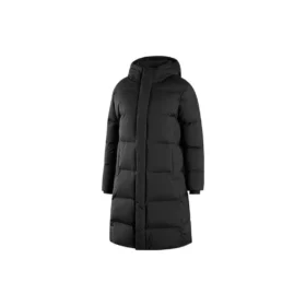 Tkana długa kurtka puchowa „White Black”