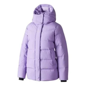 Tkana kurtka puchowa o średniej długości „Purple”