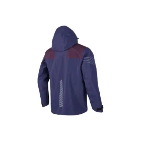 Tkana kurtka z kapturem „Navy Burgundy”