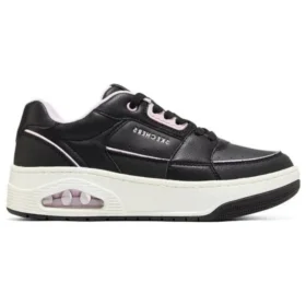 Uno Court – buty w stylu court „czarne, różowe, białe”
