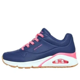 Uno Highlines Low-Top Niebieskie/Różowe