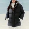 Waterproof kurtka puchowa z kapturem „Czarna”