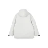 Waterproof puchowa kapturowa kurtka z serii Lifestyle „White Black”