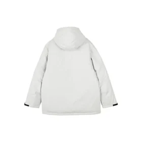 Waterproof puchowa kapturowa kurtka z serii Lifestyle „White Black”