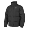Waterproof puchowa kurtka z nadrukiem literowym „Black”