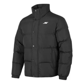 Waterproof puchowa kurtka z nadrukiem literowym „Black”