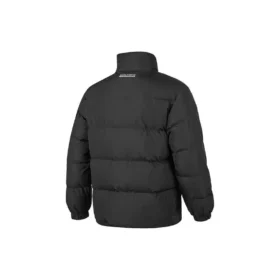 Waterproof puchowa kurtka z nadrukiem literowym „Black”