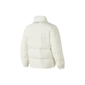 Waterproof puchowa kurtka z nadrukiem literowym „White”