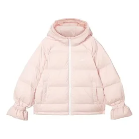 WMNS) Kurtka puchowa Skechers z kapturem i zamkiem, z długim rękawem „Pink”