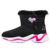 Wygodne zimowe botki „Black Pink”