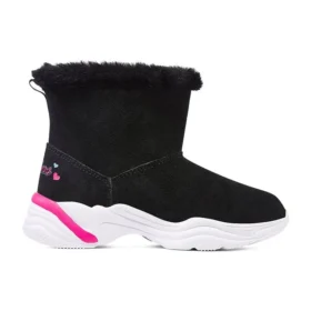 Wygodne zimowe botki „Black Pink”