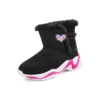 Wygodne zimowe botki „Black Pink”